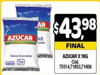 Supermercados Yaguar Azucar x 1kg oferta