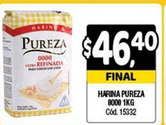 Supermercados Yaguar Harina Pureza 0000 1kg oferta