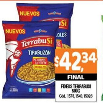Supermercados Yaguar Fideos Terrabusi 500g oferta
