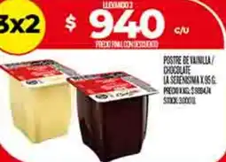 Supermercados DIA la serenisima postre de vainilla chocolate oferta
