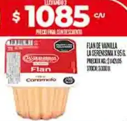 Supermercados DIA La serenisima flan de vainilla oferta