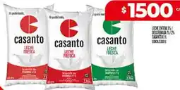 Supermercados DIA Casanto leche entera 3% descremada/2% oferta