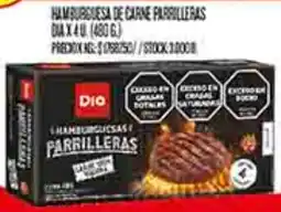 Supermercados DIA Dia hamburguesas de carne parrilleras oferta