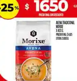 Supermercados DIA Morixe avena tradicional oferta
