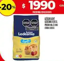 Supermercados DIA Azúcar light ledesma oferta