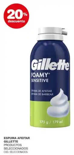Atomo Conviene Gillette espuma de afeitar oferta