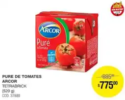Atomo Conviene Arcor puré de tomates tetrabrick oferta