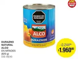 Atomo Conviene Alco durazno natural en mitades oferta