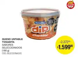 Atomo Conviene Tonadita queso untable sabores seleccionados oferta