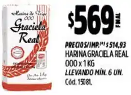 Supermercados Yaguar Graciela real harina 000 oferta