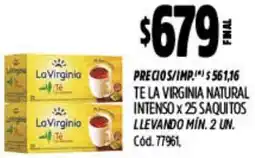 Supermercados Yaguar LaVirginia té natural intenso oferta