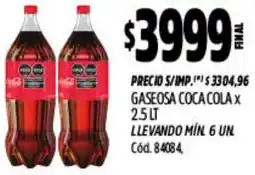 Supermercados Yaguar Coca cola gaseosa oferta