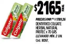 Supermercados Yaguar Colgate dentifrico herbal natural protec oferta