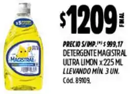 Supermercados Yaguar Magistral detergente ultra limon oferta