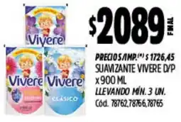Supermercados Yaguar Vivere suavizante d/p oferta
