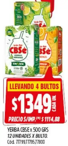 Supermercados Yaguar Cbsé yerba oferta