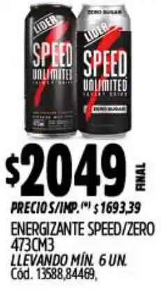 Supermercados Yaguar Speed/zero energizante oferta