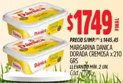 Supermercados Yaguar Dánica margarina dorada cremosa oferta