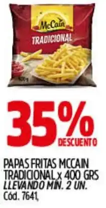 Supermercados Yaguar McCain papas fritas tradicional oferta