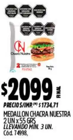 Supermercados Yaguar Medallon chacra nuestra oferta