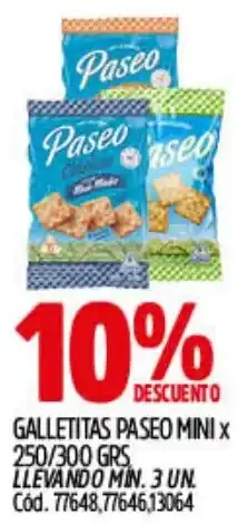 Supermercados Yaguar Paseo galletitas mini oferta