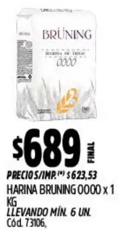 Supermercados Yaguar Harina bruning 0000 oferta