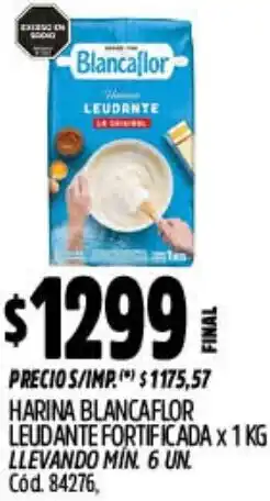 Supermercados Yaguar Blancaflor harina leudante fortificada oferta