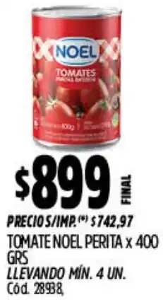 Supermercados Yaguar Noel tomate perita oferta