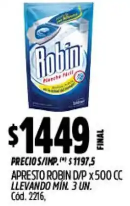 Supermercados Yaguar Robin apresto d/p oferta