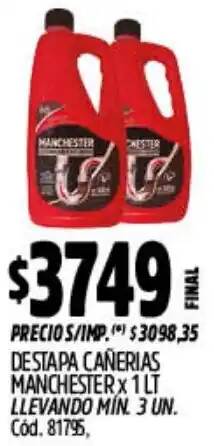 Supermercados Yaguar Cañerias destapa manchester oferta