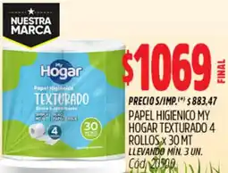 Supermercados Yaguar My hogar papel higienico texturado oferta