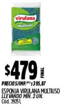 Supermercados Yaguar Virulana esponja multiuso oferta