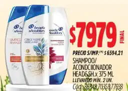 Supermercados Yaguar Head&Sh shampoo/ acondciionador oferta