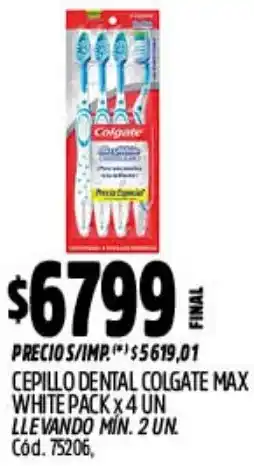 Supermercados Yaguar Colgate cepillo dental max white pack oferta