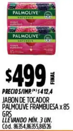 Supermercados Yaguar Palmolive jabon de tocador frambuesa oferta