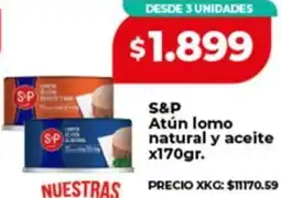 Supermayorista Vital S&P atún lomo natural y aceite oferta