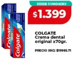 Supermayorista Vital Colgate crema dental original oferta