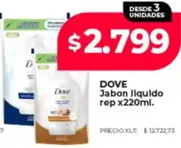 Supermayorista Vital Dove jabon liquido rep oferta