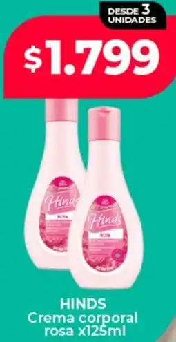 Supermayorista Vital Hinds crema corporal rosa oferta