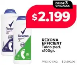 Supermayorista Vital Rexona efficient talco ped. oferta