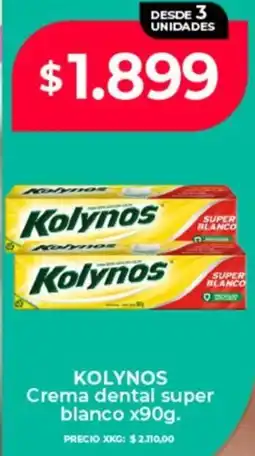 Supermayorista Vital Kolynos crema dental super blanco oferta