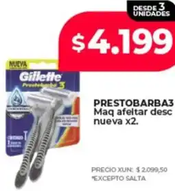 Supermayorista Vital Gillette prestobarba3 maq afeltar desc nueva oferta