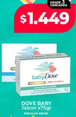 Supermayorista Vital Dove baby jabon oferta
