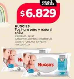 Supermayorista Vital Huggies toa hum puro y natural oferta