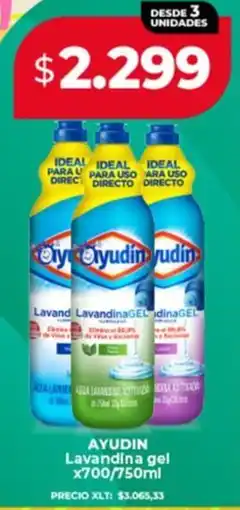 Supermayorista Vital Ayudín lavandina gel oferta