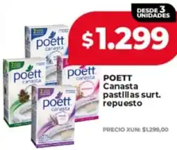 Supermayorista Vital Poett canasta pastillas surt. repuesto oferta