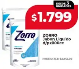Supermayorista Vital Zorro jabon liquido d/p oferta