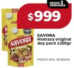 Supermayorista Vital Savora mostaza original doy pack oferta