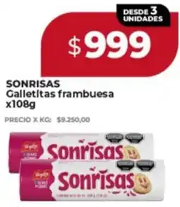 Supermayorista Vital Sonrisas galletitas frambuesa oferta