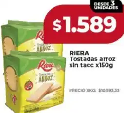 Supermayorista Vital Riera tostadas arroz sin tacc oferta